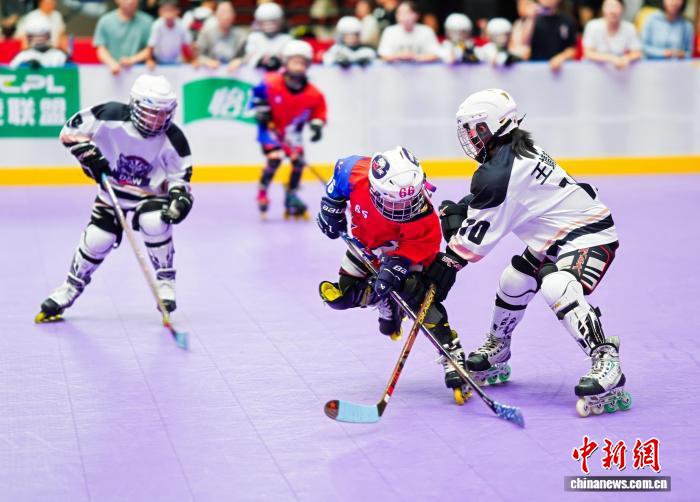 两岸青年共聚武汉 40支队伍角逐轮滑球赛事